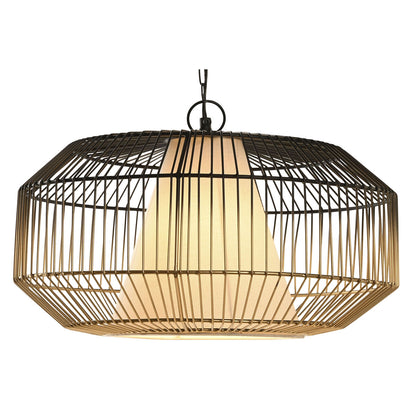 DKD Home Decor Ceiling Lamp 42 x 42 x 23 cm Black Gold Iron 50 W