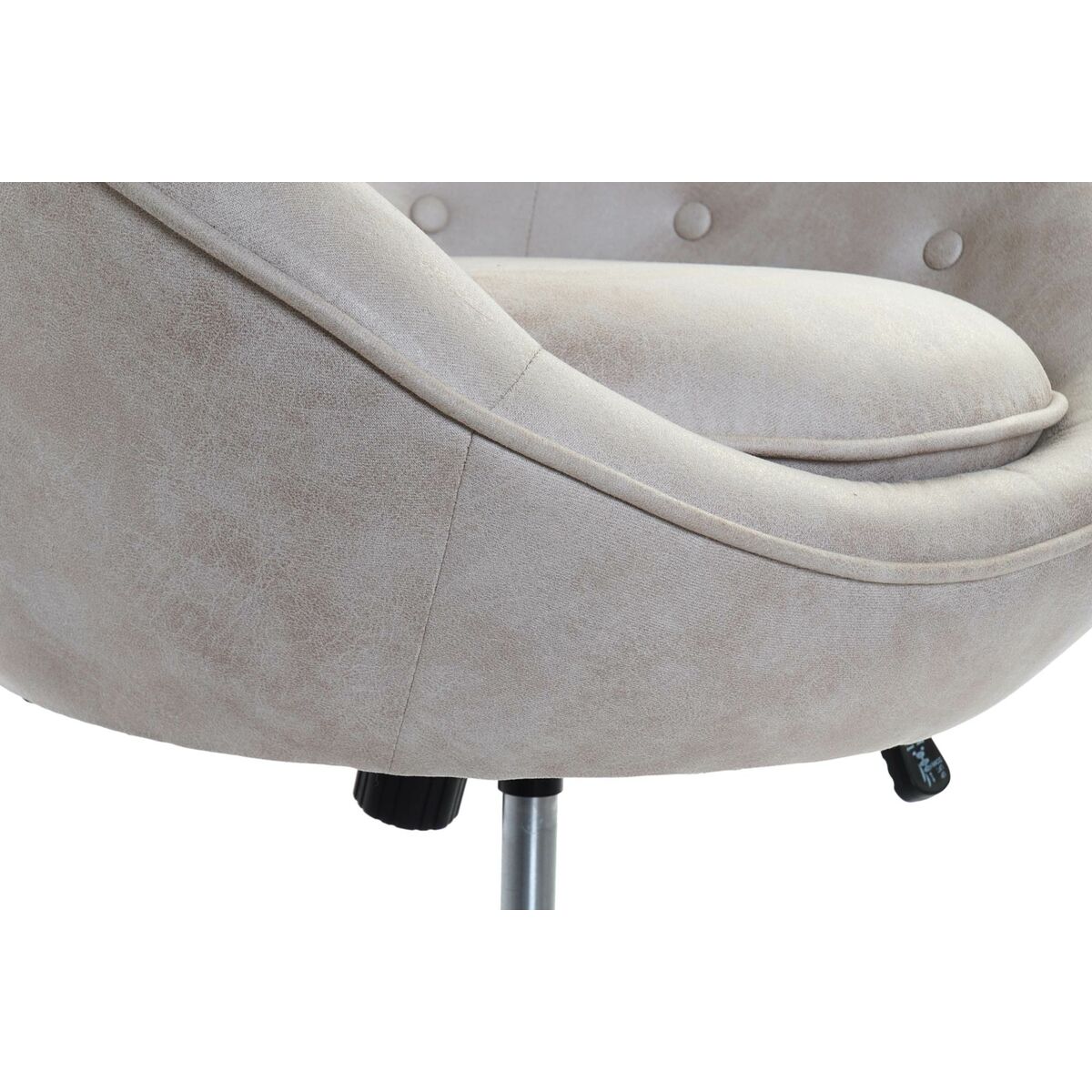 DKD Home Decor Armchair 73 x 74 x 113 cm Silver Beige Steel