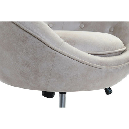 Sillón DKD Home Decor 73 x 74 x 113 cm Plateado Beige Acero