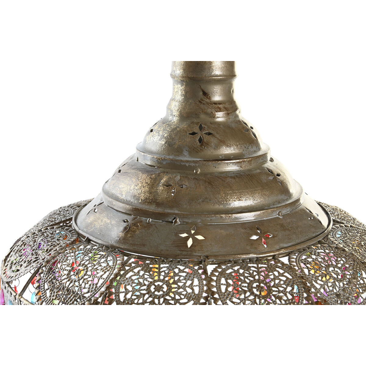 DKD Home Decor Ceiling Lamp 37 x 37 x 38 cm Gold Metal Multicolour 50 W