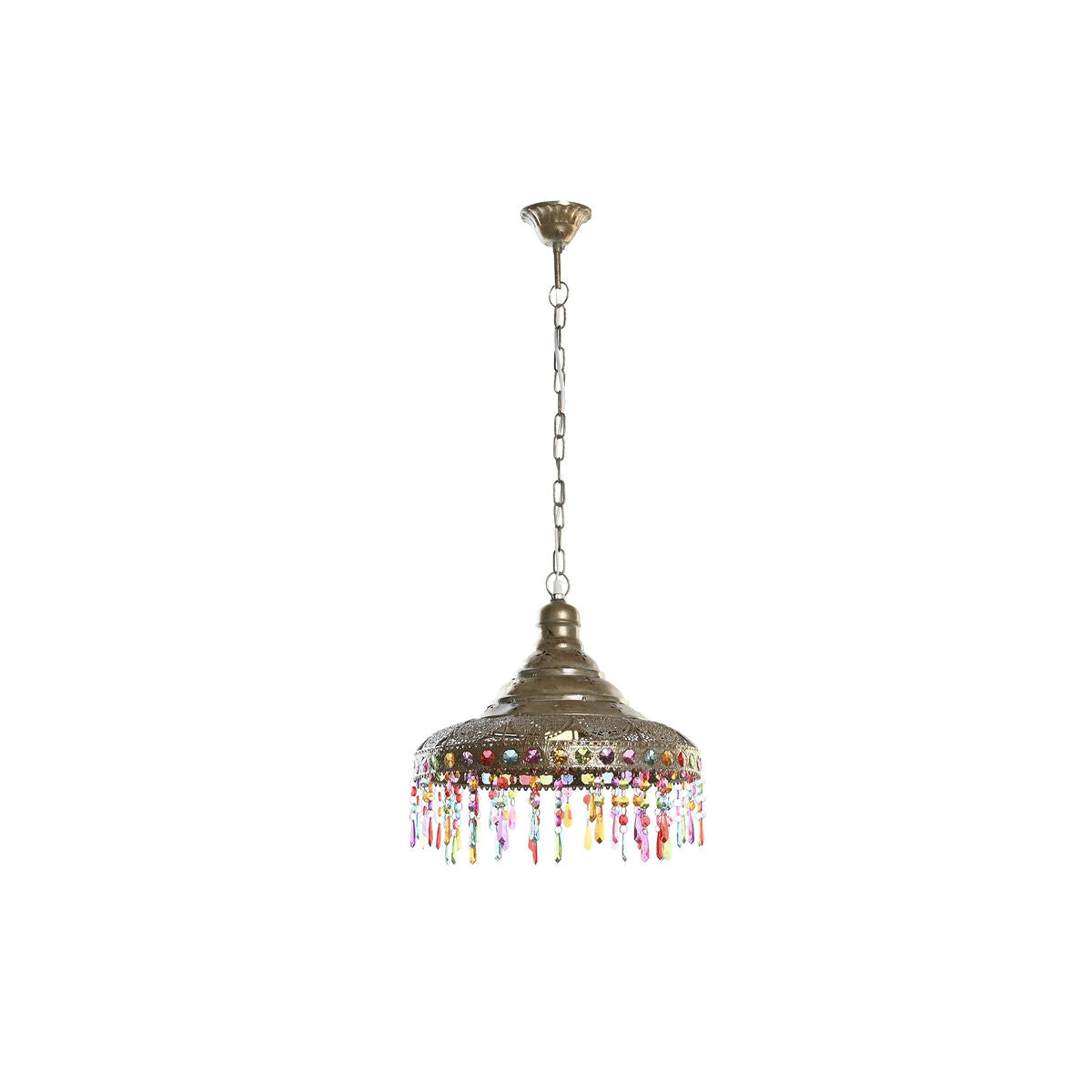 DKD Home Decor Ceiling Lamp 37 x 37 x 38 cm Gold Metal Multicolour 50 W