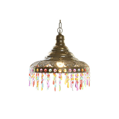 DKD Home Decor Ceiling Lamp 37 x 37 x 38 cm Gold Metal Multicolour 50 W