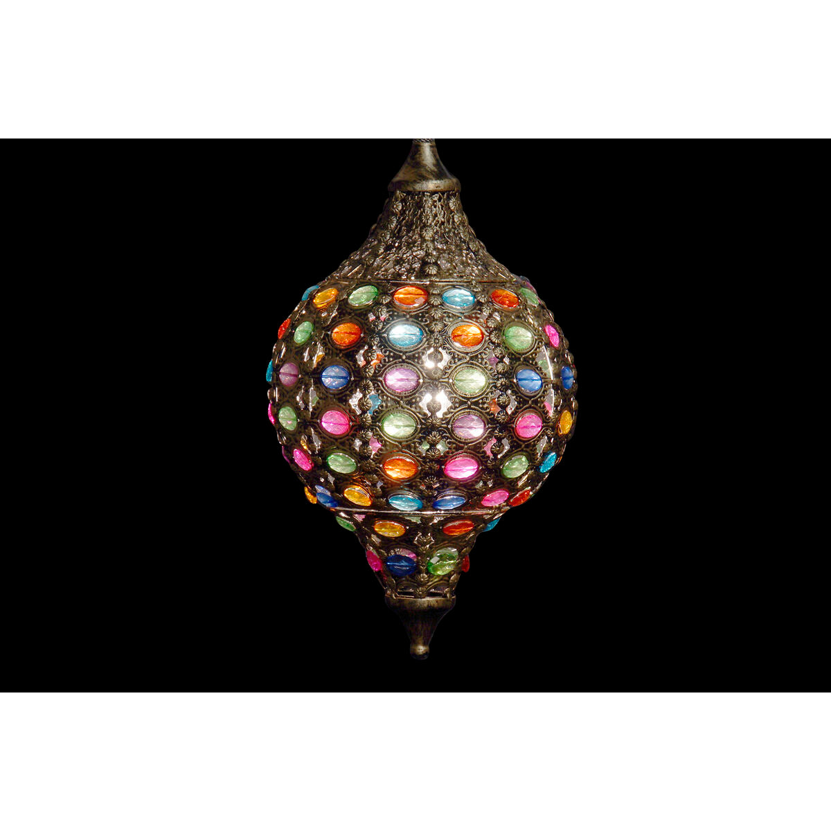 DKD Home Decor Gold Metal Ceiling Lamp Multicolour 40 W 50 W 24 x 24 x 42 cm