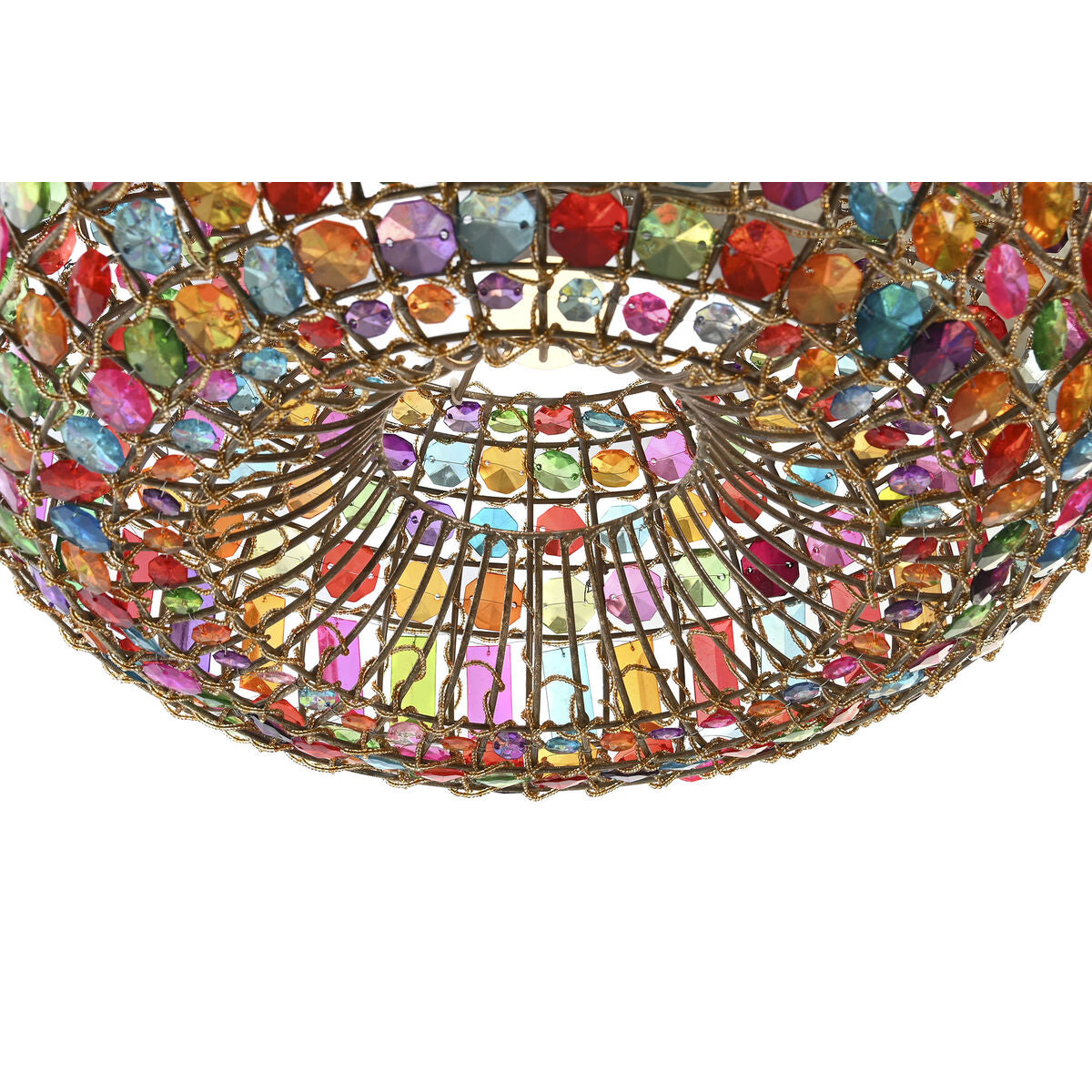 DKD Home Decor Ceiling Lamp 44 x 44 x 23.5 cm Metal Copper Multicolour 40 W 50 W