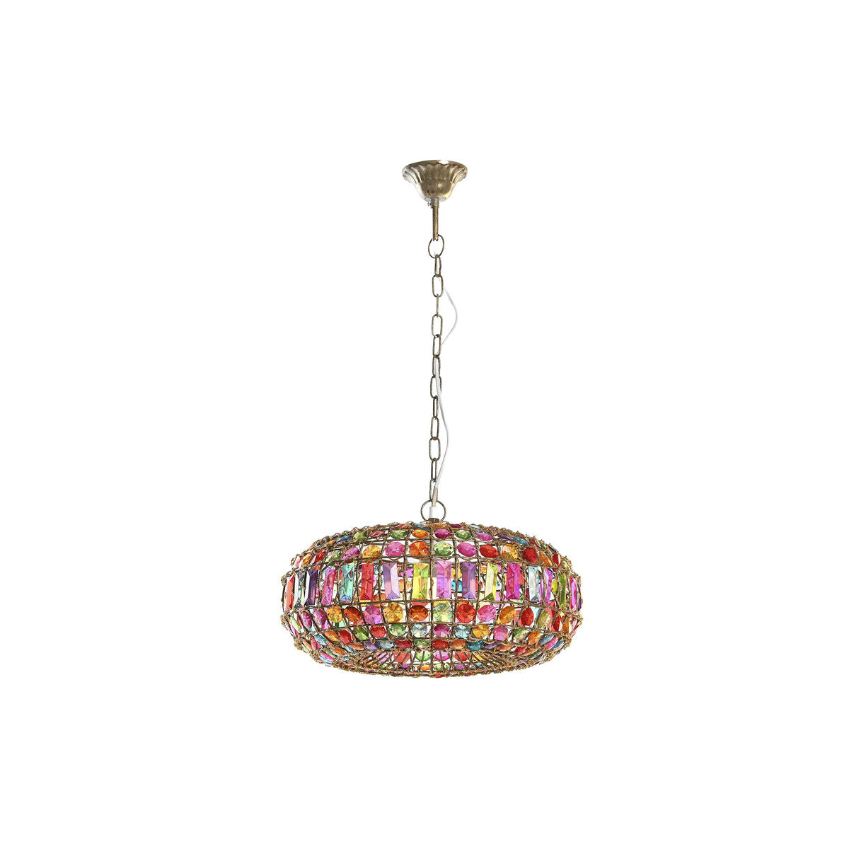 DKD Home Decor Ceiling Lamp 44 x 44 x 23.5 cm Metal Copper Multicolour 40 W 50 W