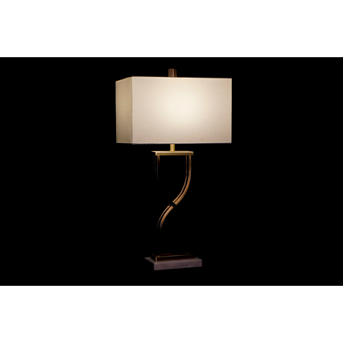 DKD Home Decor Table Lamp 40 x 23 x 79 cm Gold Metal White Marble 40 W 240 V