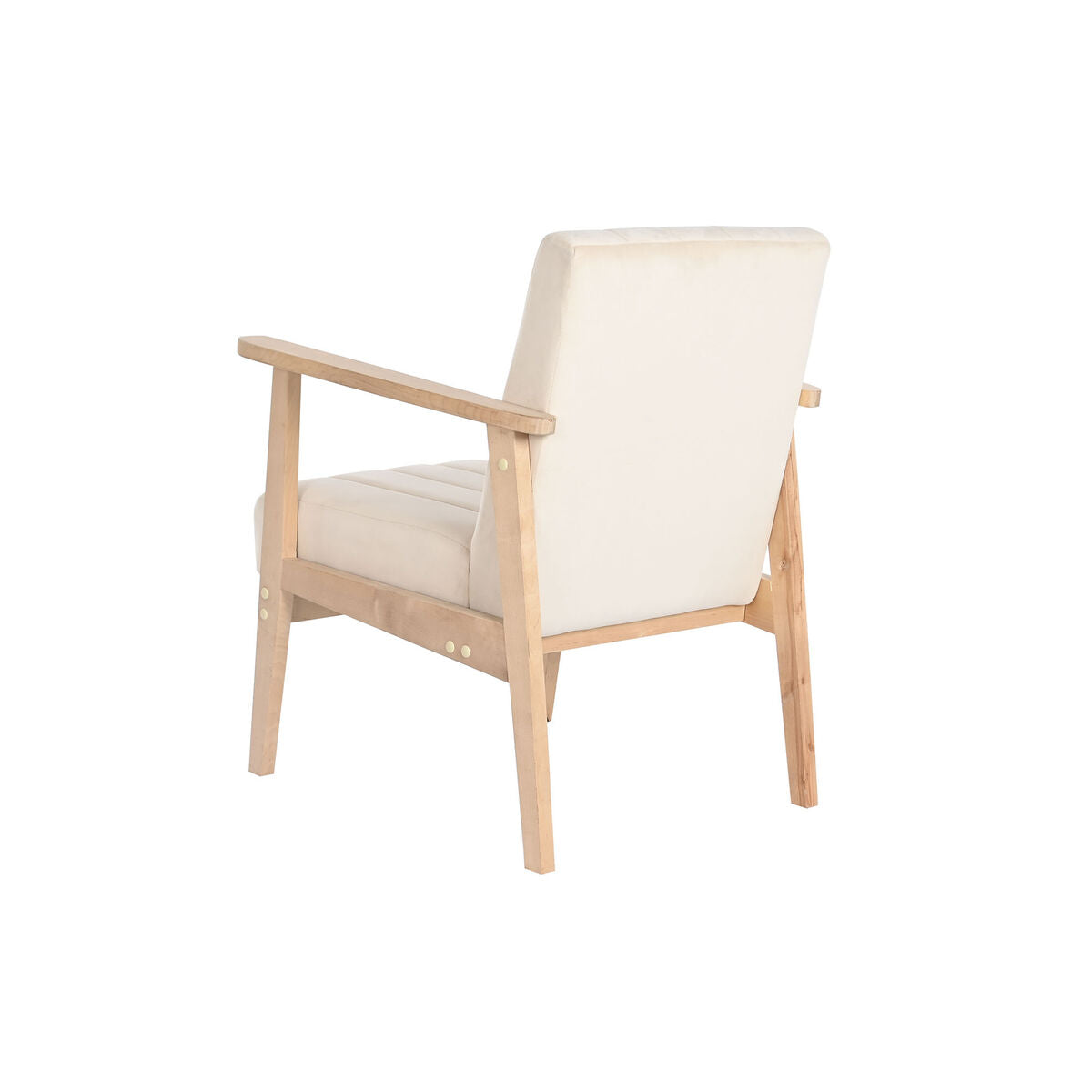 Sillón DKD Home Decor Beige Natural Pino 63 x 68 x 81 cm