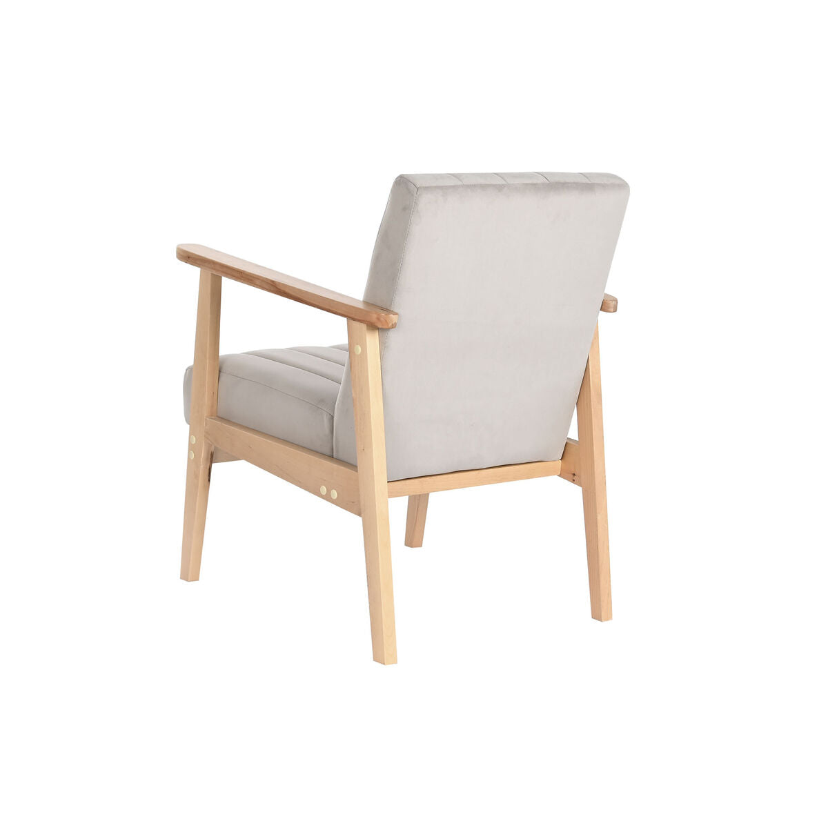 DKD Home Decor Armchair 63 x 68 x 81 cm Natural Grey Beige Pine