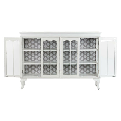 Aparador DKD Home Decor Blanco Cristal Abeto 142,5 x 40,5 x 101,5 cm