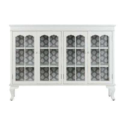 Aparador DKD Home Decor Blanco Cristal Abeto 142,5 x 40,5 x 101,5 cm