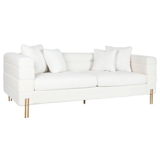 DKD Home Decor Sofa White Metal 205 x 85 x 73 cm