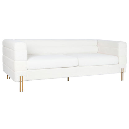 Sofá DKD Home Decor Blanco Metal 205 x 85 x 73 cm