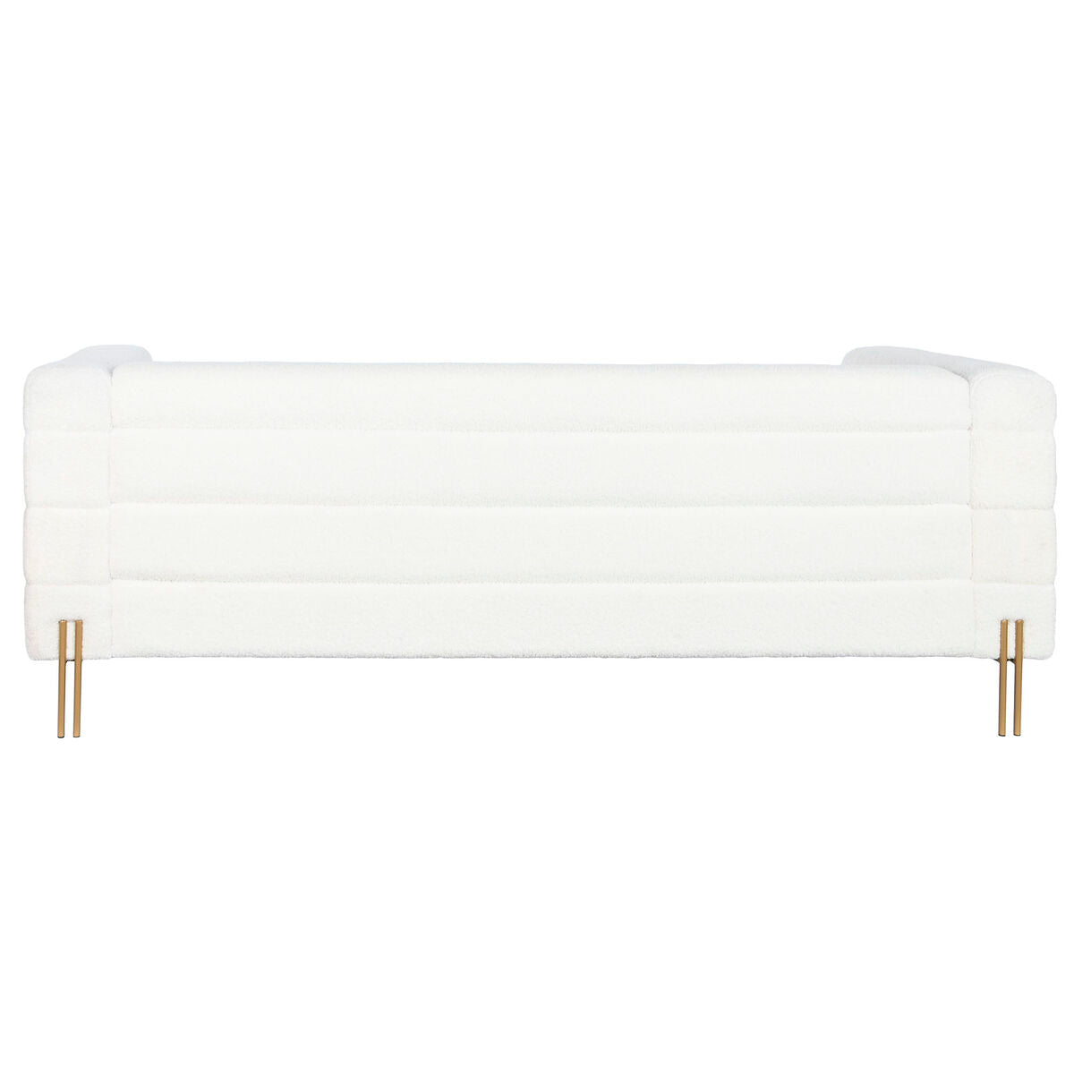 Sofá DKD Home Decor Blanco Metal 205 x 85 x 73 cm