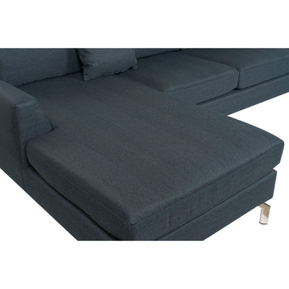 DKD Home Decor Sofa Blue Metal 300 x 160 x 85 cm