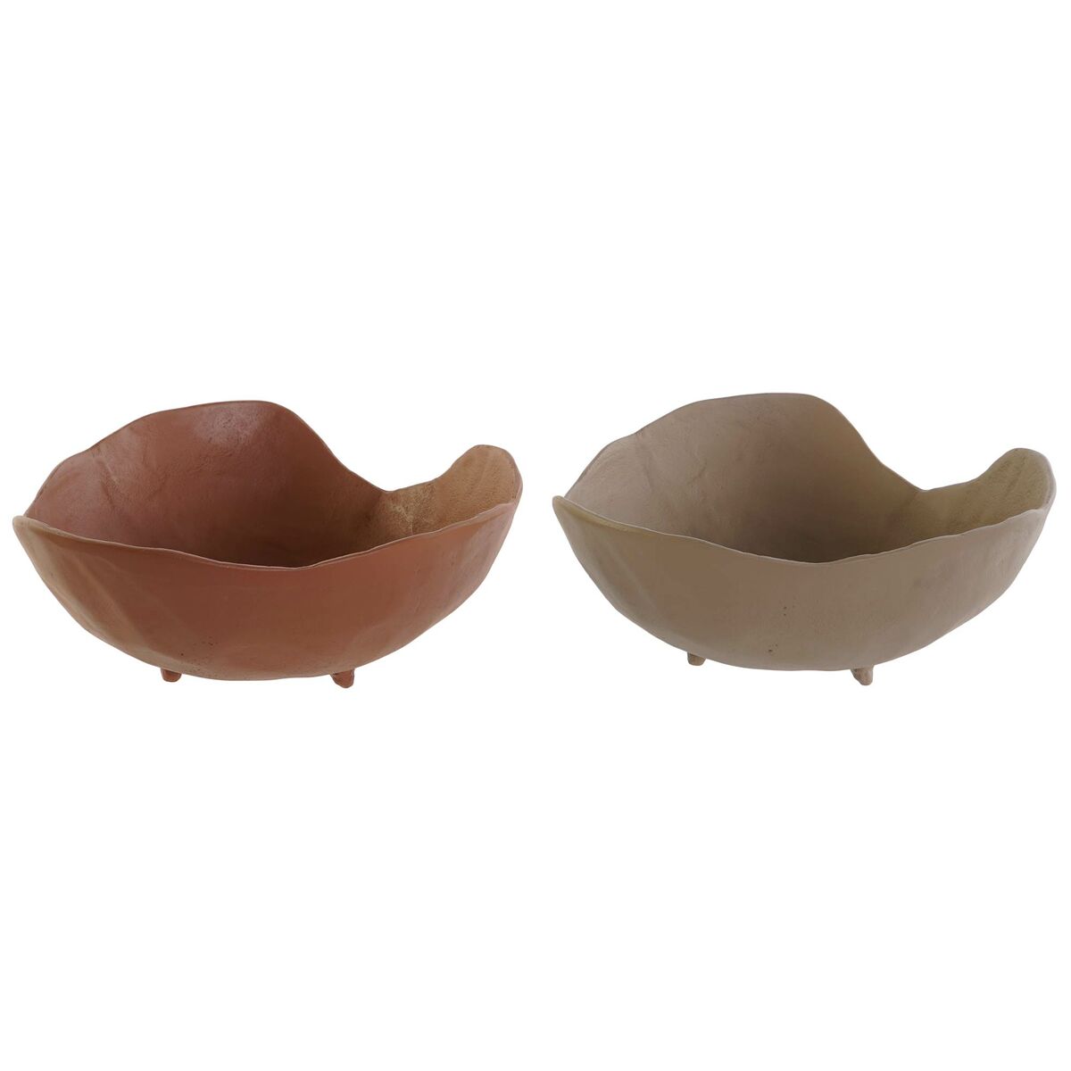 DKD Home Decor Urban Terracotta Beige Centerpiece 27 x 27 x 11 cm (2 Units)