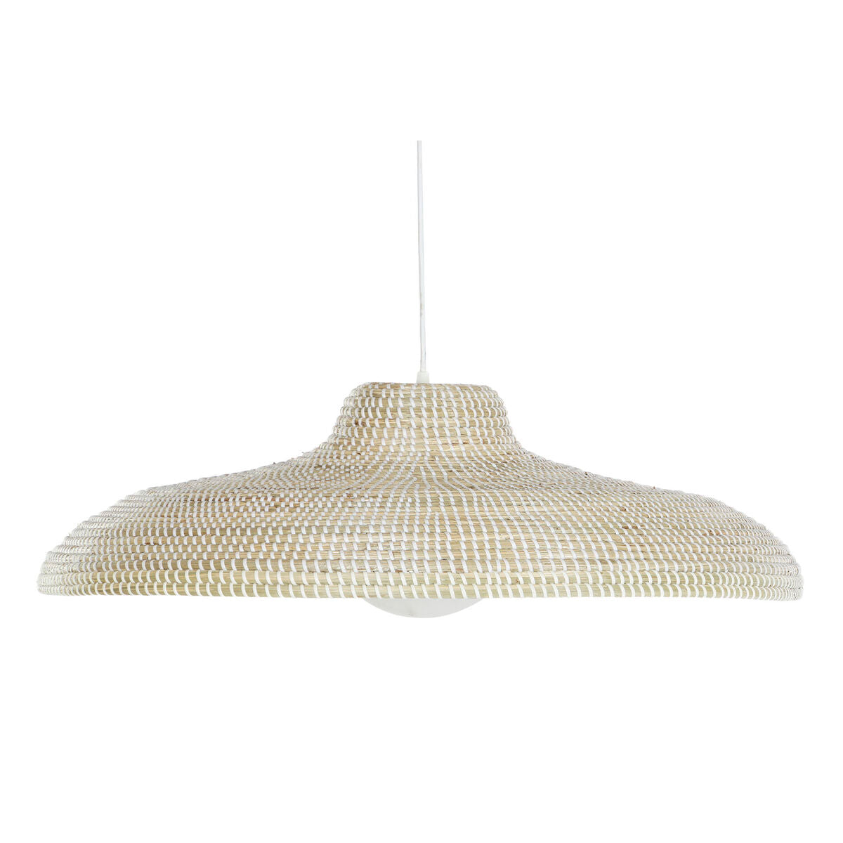 DKD Home Decor Ceiling Lamp Natural White Light Brown Crystal 50 W 70 x 70 x 20 cm