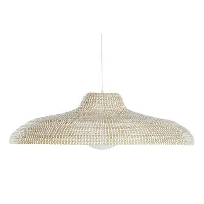 DKD Home Decor Ceiling Lamp Natural White Light Brown Crystal 50 W 70 x 70 x 20 cm