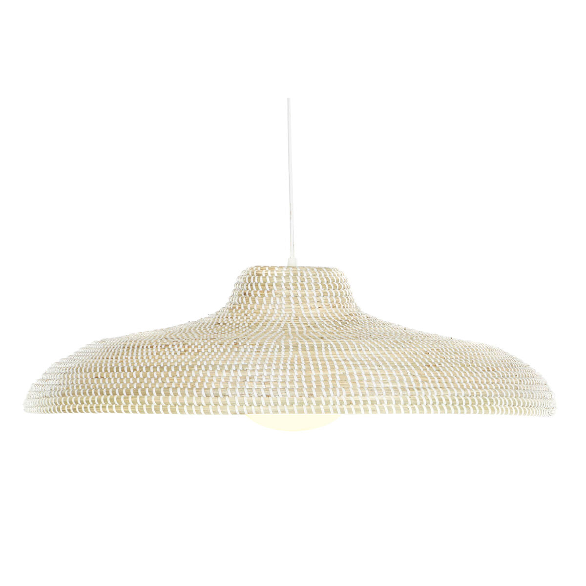 DKD Home Decor Ceiling Lamp Natural White Light Brown Crystal 50 W 70 x 70 x 20 cm