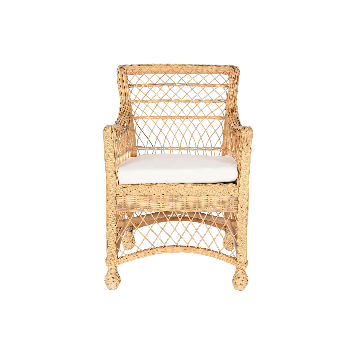 DKD Home Decor Armchair Natural White 56 x 63 x 86 cm