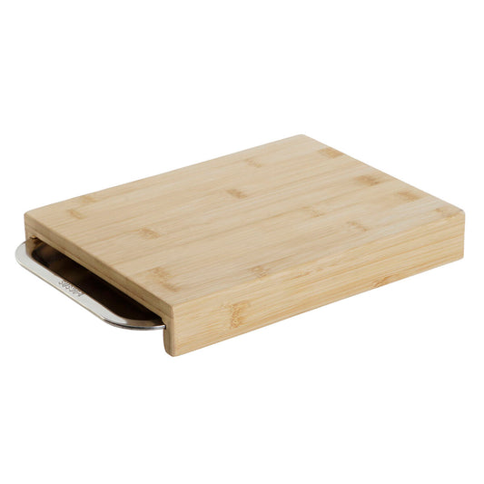 DKD Home Decor Natural Bamboo Cutting Board Stainless Steel 28 x 21.5 x 4.2 cm