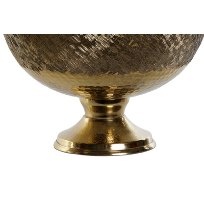 DKD Home Decor Modern Silver Gold Centerpiece 25 x 25 x 18 cm (2 Units)