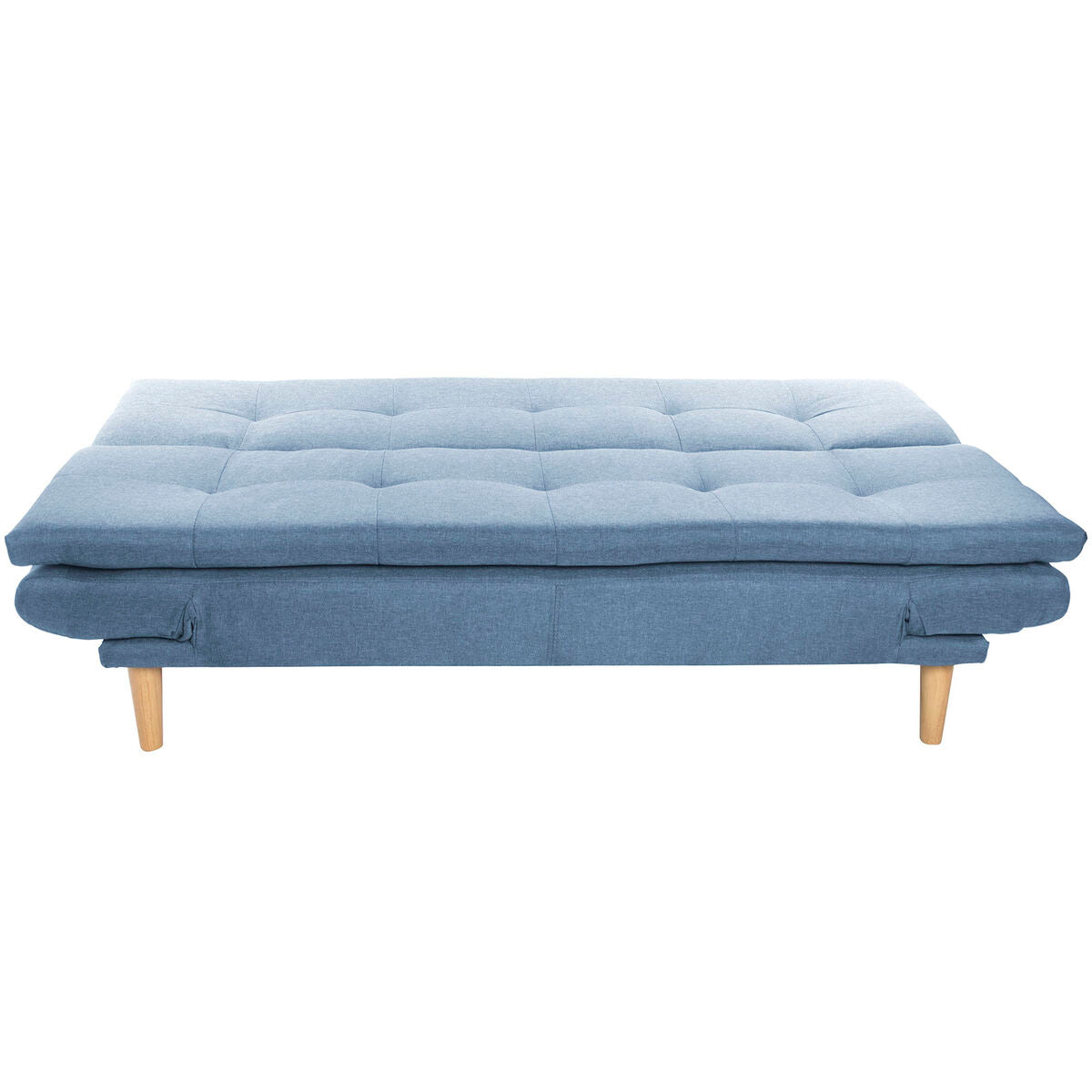 DKD Home Decor Sofa Blue Sky Blue Natural Wood Scandi 180 x 85 x 83 cm