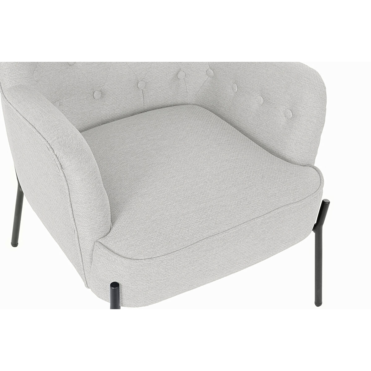 Sillón DKD Home Decor Negro Beige Metal 65 x 73 x 79,5 cm