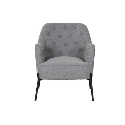 DKD Home Decor Armchair Grey Metal 65 x 73 x 79.5 cm