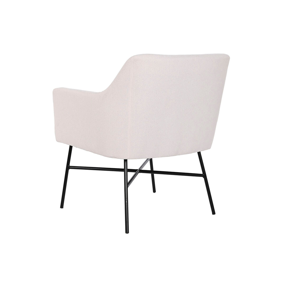 DKD Home Decor Beige Metal Armchair 66 x 62 x 75 cm