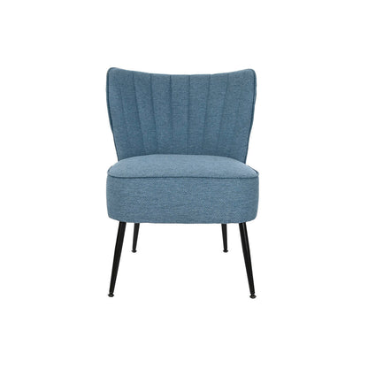 DKD Home Decor Armchair Blue Metal 55 x 64 x 72.5 cm