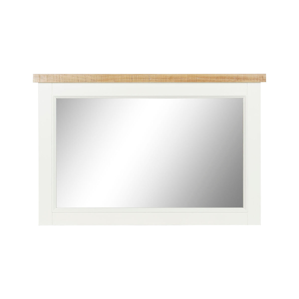 DKD Home Decor Wall Mirror Brown Beige Romantic Glass 90 x 4 x 60 cm