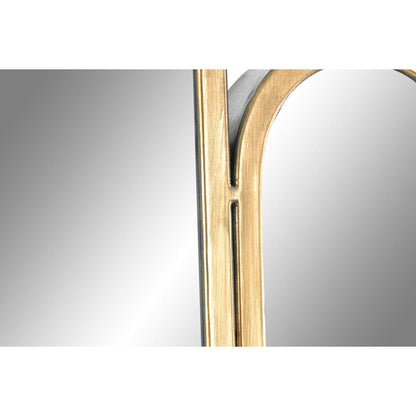 DKD Home Decor Wall Mirror Gold Metal Glass 89.5 x 3.5 x 90 cm