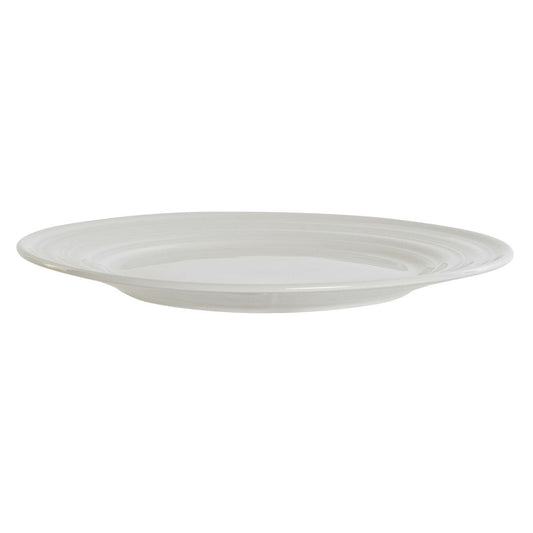 Plato Llano DKD Home Decor Blanco Porcelana 27 x 27 x 2 cm