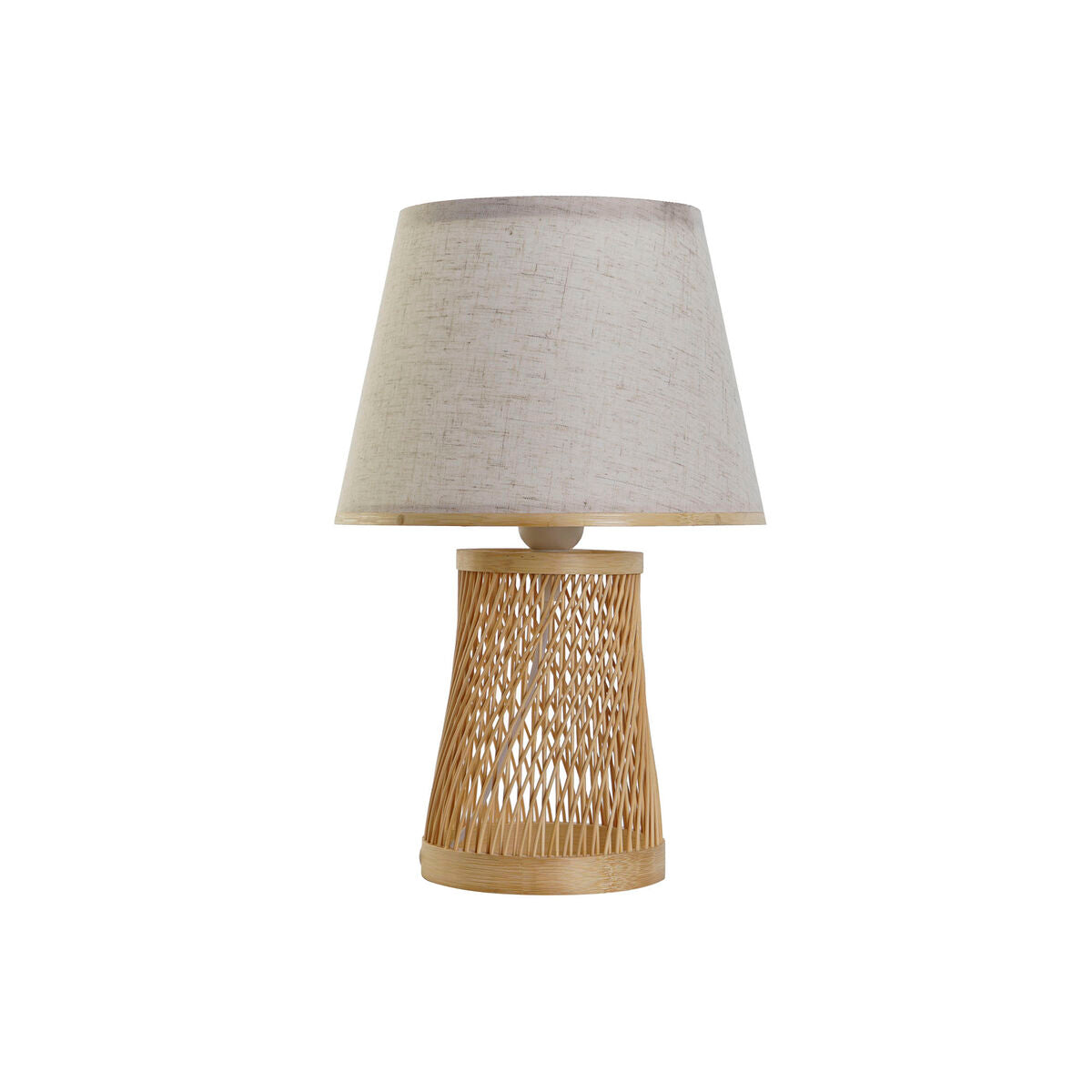 DKD Home Decor Natural Brown Bamboo Table Lamp 50 W 220 V 24 x 24 x 37 cm