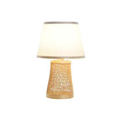 DKD Home Decor Natural Brown Bamboo Table Lamp 50 W 220 V 24 x 24 x 37 cm