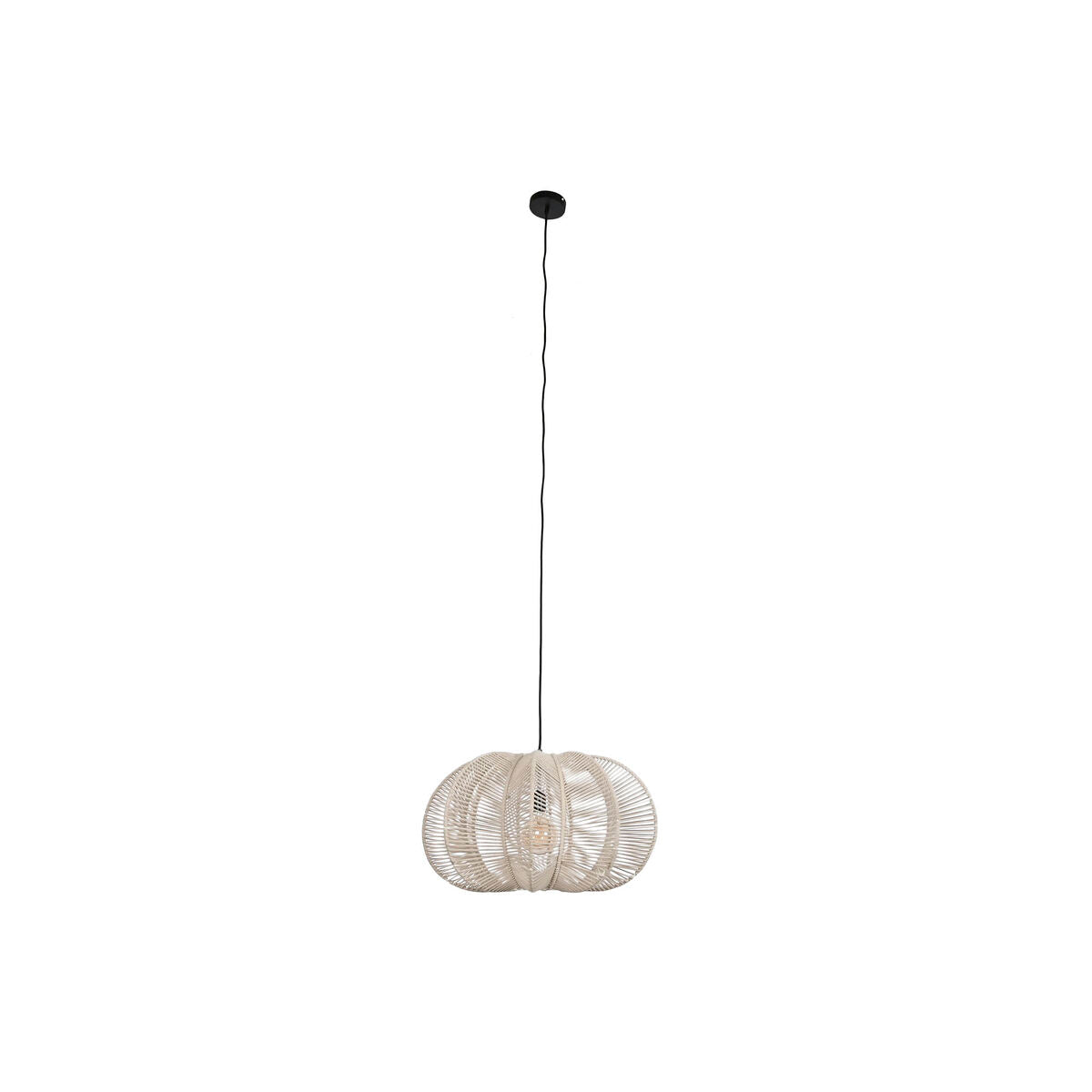 Home ESPRIT Beige Rope Ceiling Lamp 50 W 60 x 60 x 35 cm