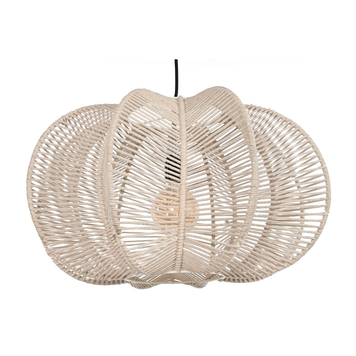 Home ESPRIT Beige Rope Ceiling Lamp 50 W 60 x 60 x 35 cm