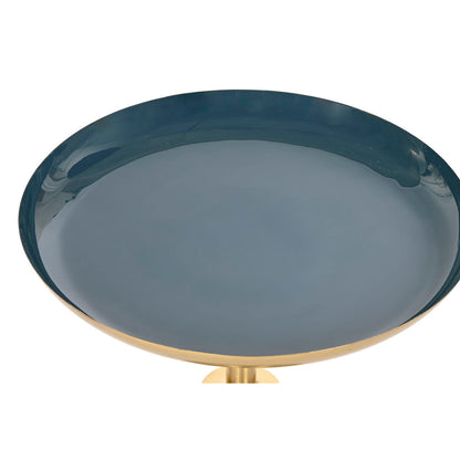 Set of 2 Home ESPRIT tables Blue Gold 40.5 x 40.5 x 48 cm