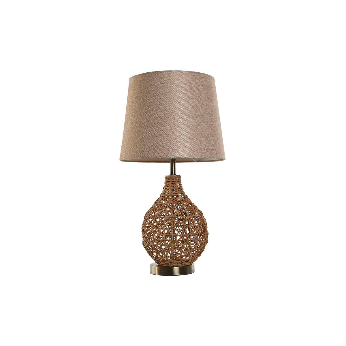 Home ESPRIT Table Lamp Brown Beige Golden Natural 50 W 220 V 33 x 33 x 60 cm