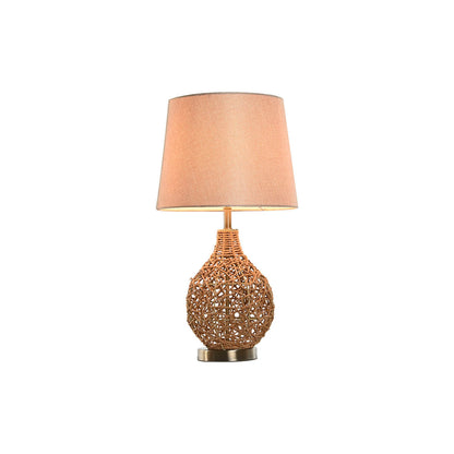 Home ESPRIT Table Lamp Brown Beige Golden Natural 50 W 220 V 33 x 33 x 60 cm