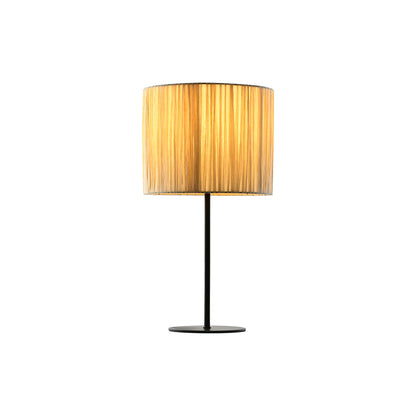 Home ESPRIT Table Lamp Brown Black Raffia Iron 50 W 220 V 25 x 25 x 47 cm