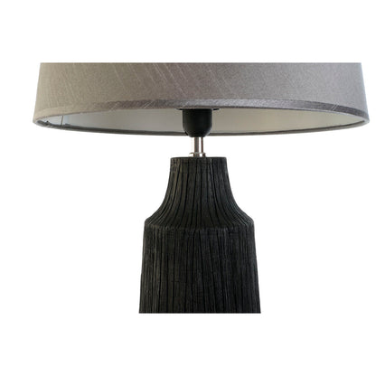 Home ESPRIT Table Lamp Black Grey Resin 50 W 220 V 40 x 40 x 70 cm (2 Units)