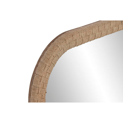 Home ESPRIT Natural Rope MDF Bali Wall Mirror 61 x 4 x 76 cm