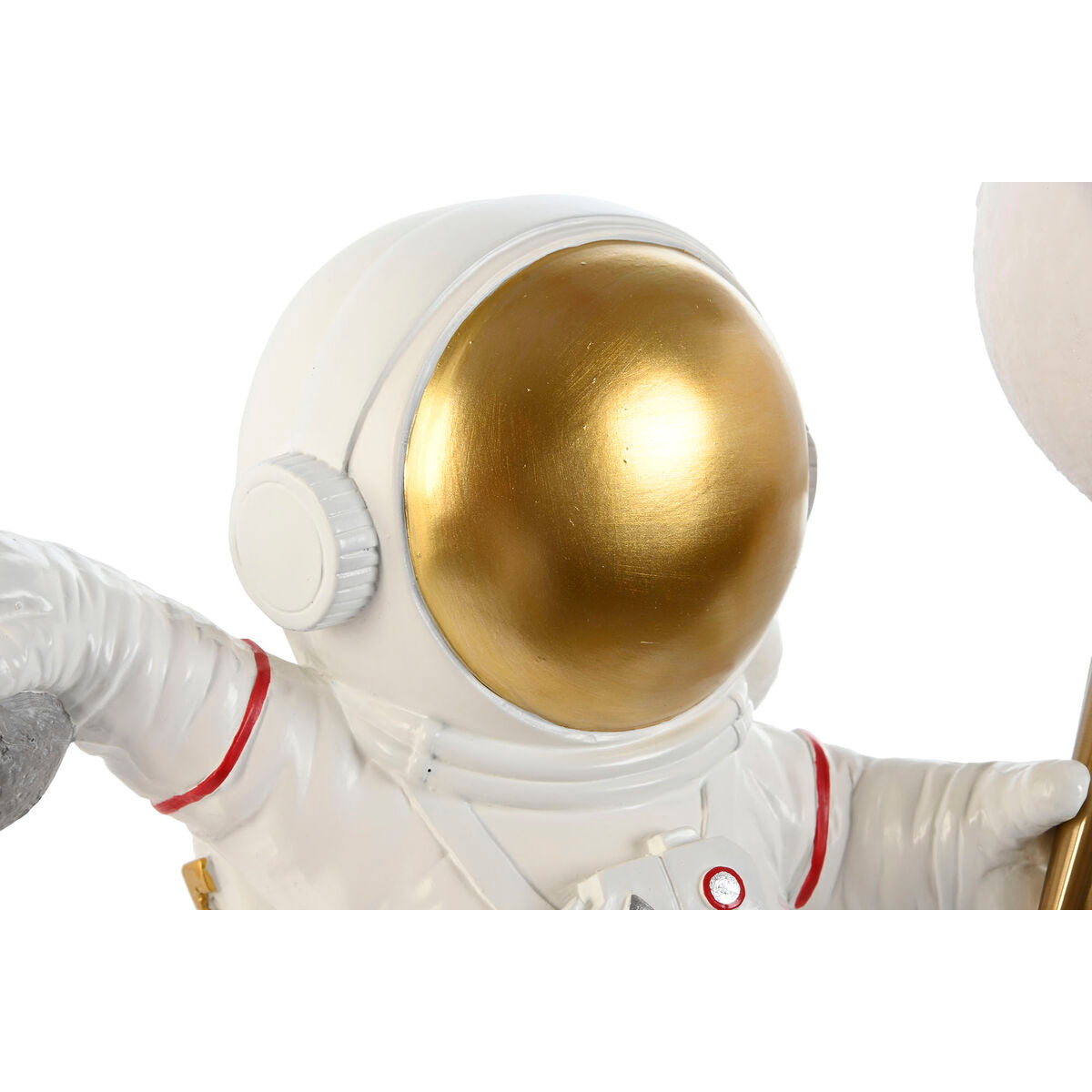 Home ESPRIT Wall Lamp White Gold Metal Resin Modern Astronaut 26 x 21.6 x 33 cm