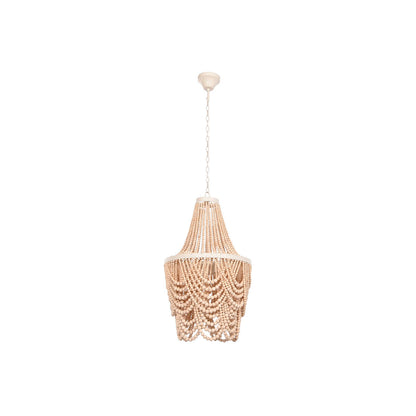 Home ESPRIT Ceiling Lamp White Brown Wood Metal 25 W 40 x 40 x 70 cm