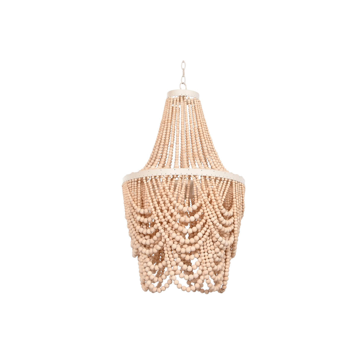 Home ESPRIT Ceiling Lamp White Brown Wood Metal 25 W 40 x 40 x 70 cm