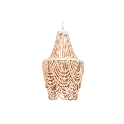 Home ESPRIT Ceiling Lamp White Brown Wood Metal 25 W 40 x 40 x 70 cm