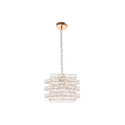 Home ESPRIT Ceiling Lamp Transparent Gold Metal Glass 30 x 30 x 26 cm