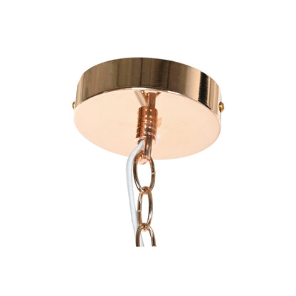 Home ESPRIT Ceiling Lamp Transparent Gold Metal Glass 30 x 30 x 26 cm