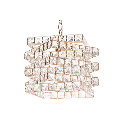 Home ESPRIT Ceiling Lamp Transparent Gold Metal Glass 30 x 30 x 26 cm